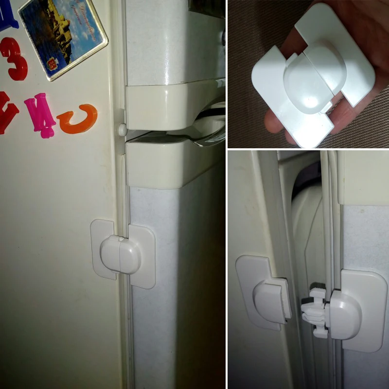 

Safety Plastic Child Protection Lock Cabinet Door Drawers Refrigerator Toilet Kids Baby Care Safety Lock