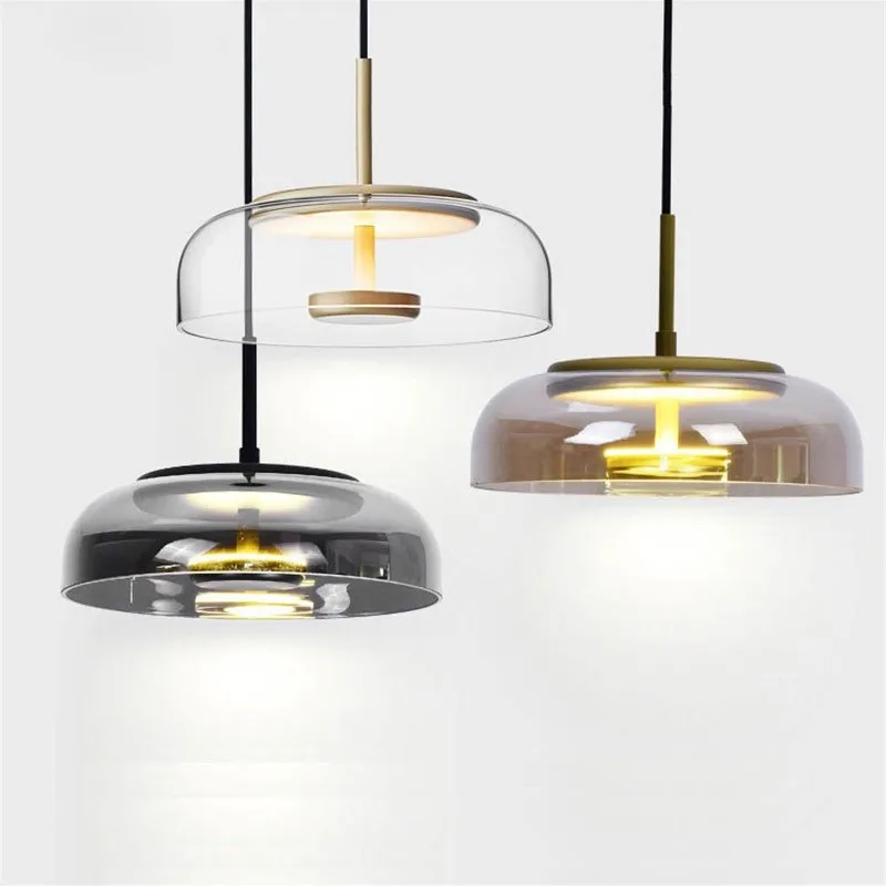 Современные стеклянные подвесные светильники в скандинавском стиле потолочные