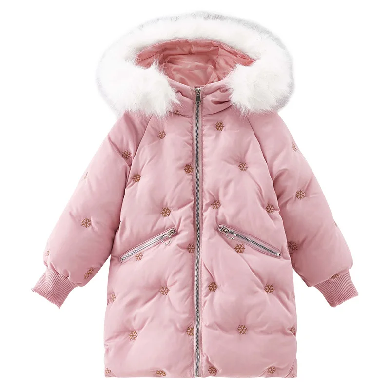 

Girls's Cotton Padded Clothes 2020 Winter Fashion Thick Warm Outerwear Kids Parkas Coat For Girl 110-160 Wear Dwq828