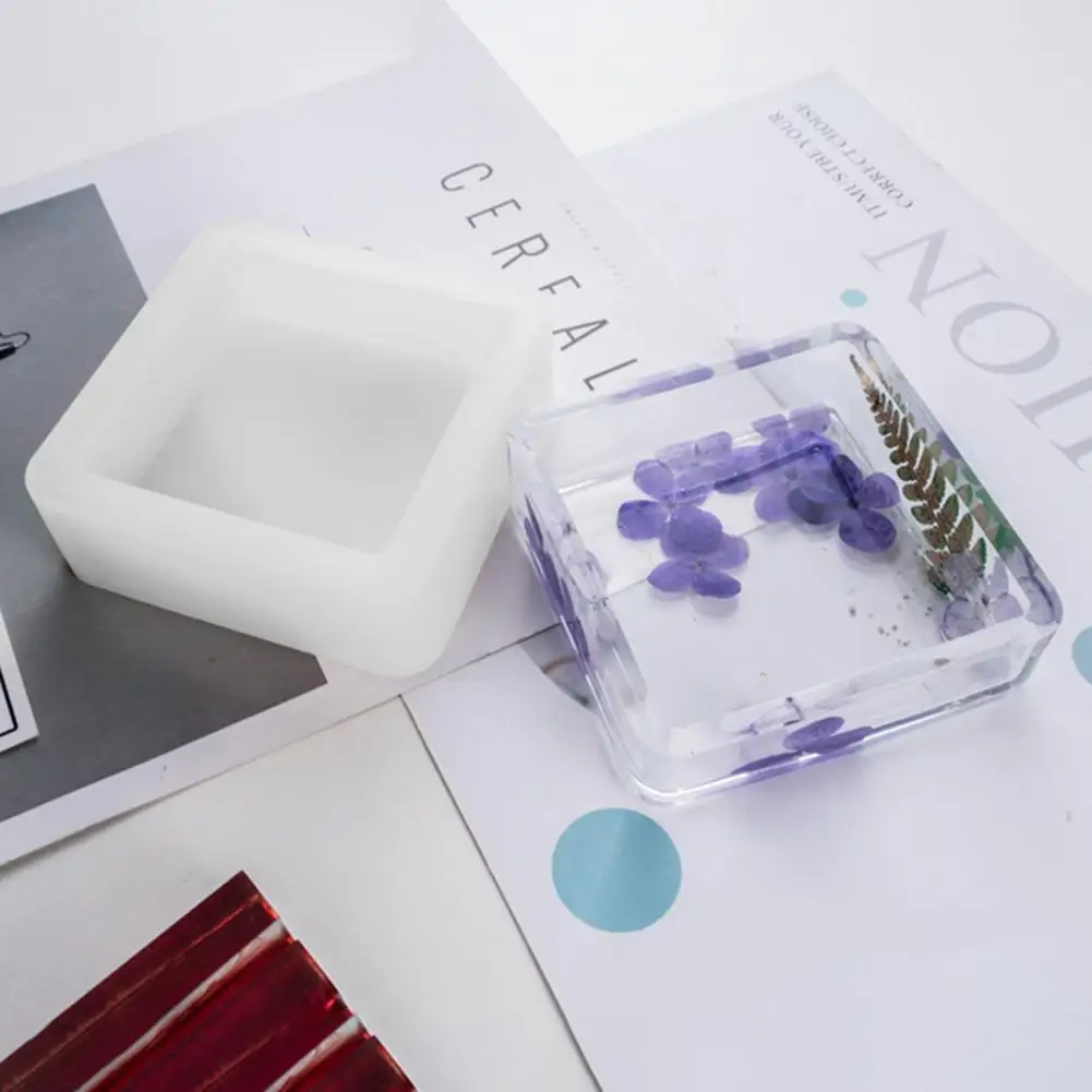DIY Crystal Epoxy Mold Multi-function Pen Holder Storage Box Home Mobile Phone Silicone Handicrafts | Дом и сад