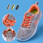 1 пара металлических замочно-шнурки круглые эластичные шнурки специальные без завязок; Шнурки для Для мужчин Для женщин Для мужчин обувь со шнуровкой; Резиновая обувь; Zapatillas