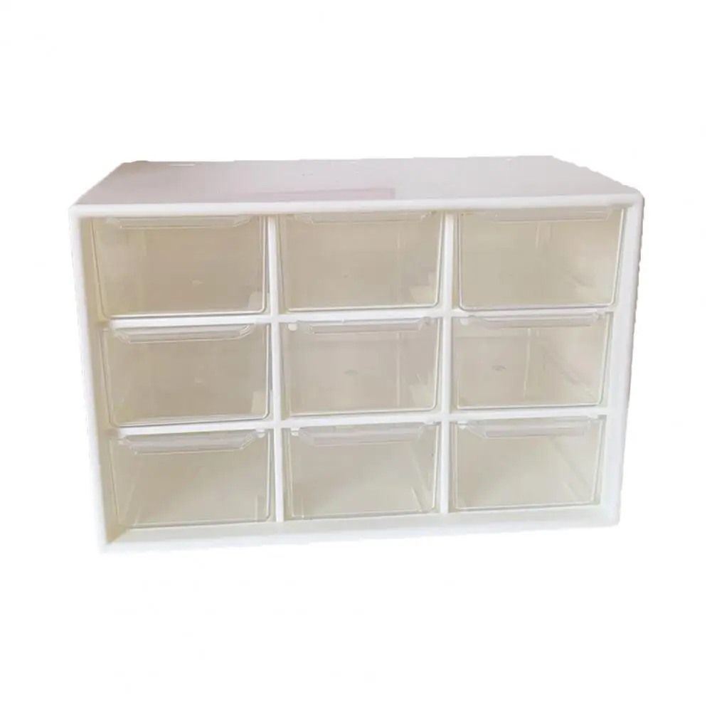 

Storage Box 9 Grids Multi-purpose Durable Desktop Drawer Organizer for Pencils