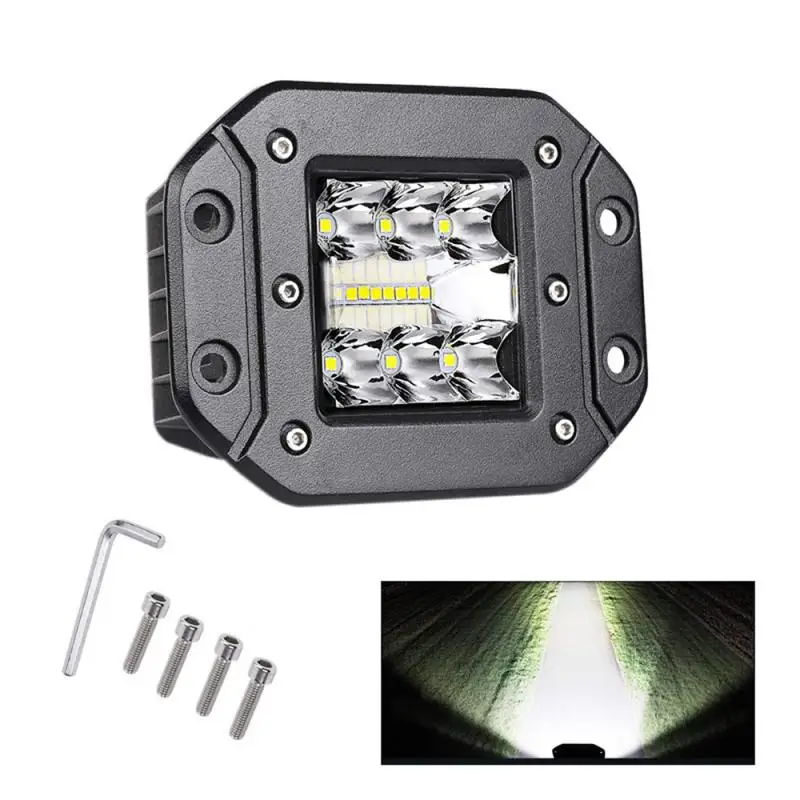 

5 Inches 6000K 3000 Lm LED Spot Flood LED Work Light Car Truck Off-Road Lamp Flush Car Headlights Mount Bumper IP68 Waterproof