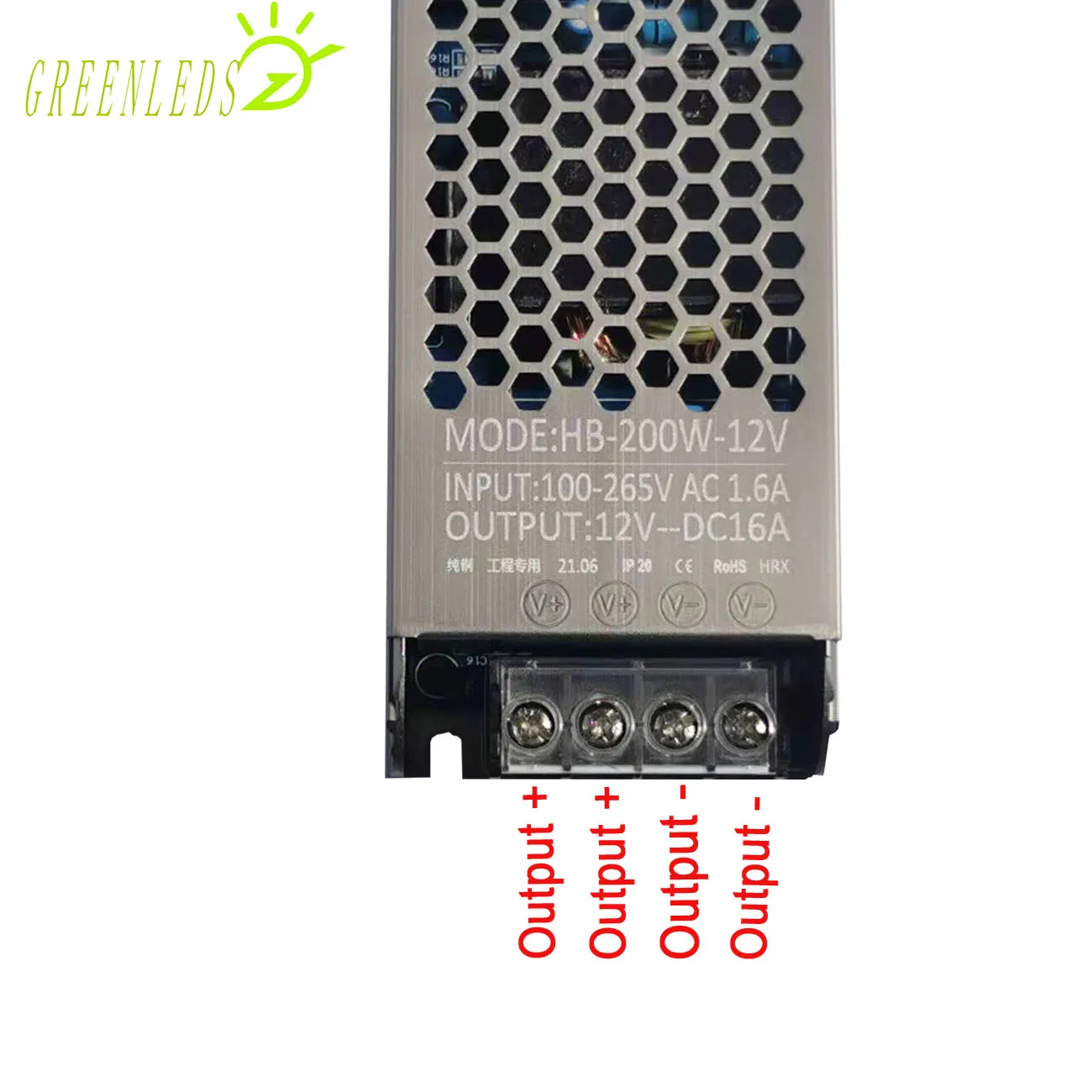 Поставщики светодиодной мощности выход 200 Вт 12 В постоянного тока или 24 входное