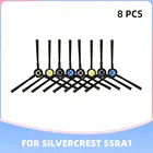 Высокоэффективная роликовая силиконовая щетка, боковая щетка, HEPA-фильтр для роботизированного пылесоса Silvercrest SSRA1