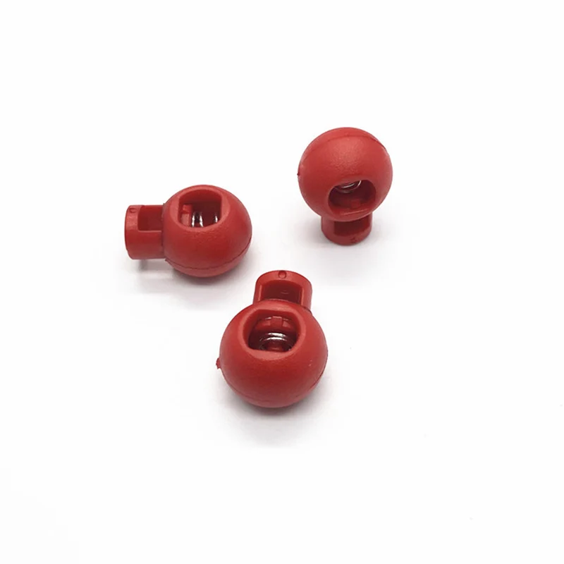 30 шт. цветные пластиковые Шаровые Круглые Пружинные концы для фиксации шнура