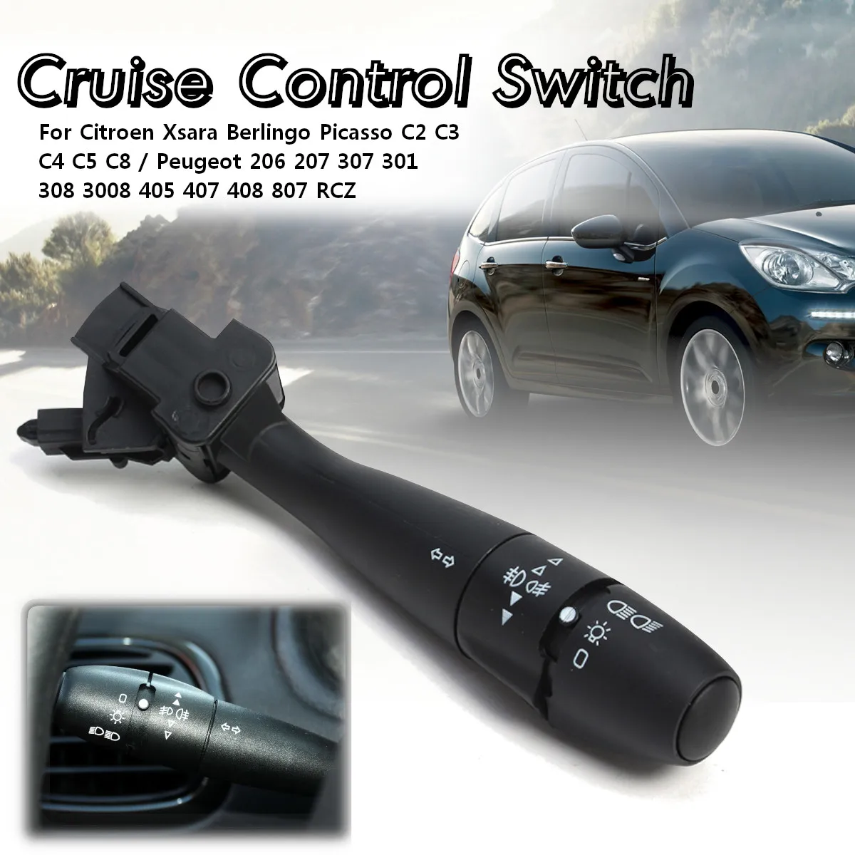 Автомобильный указатель поворота переключатель рулевой колонки для Peugeot 307 301 308