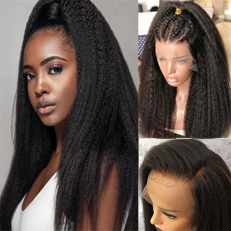 

Бразильские курчавые прямые HD прозрачные парики на полной сетке для черных женщин, парики без повреждения волос, бразильские парики на сетк...