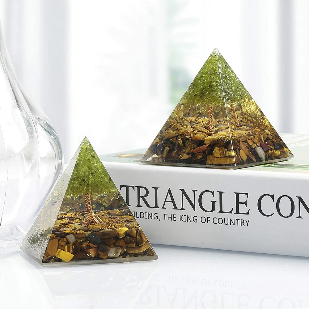 3d-аппарат для оздоровления перидота, пирамида, аметист, энергетический генератор, инструмент для йоги, эстетические аксессуары для украшения дома и комнаты
