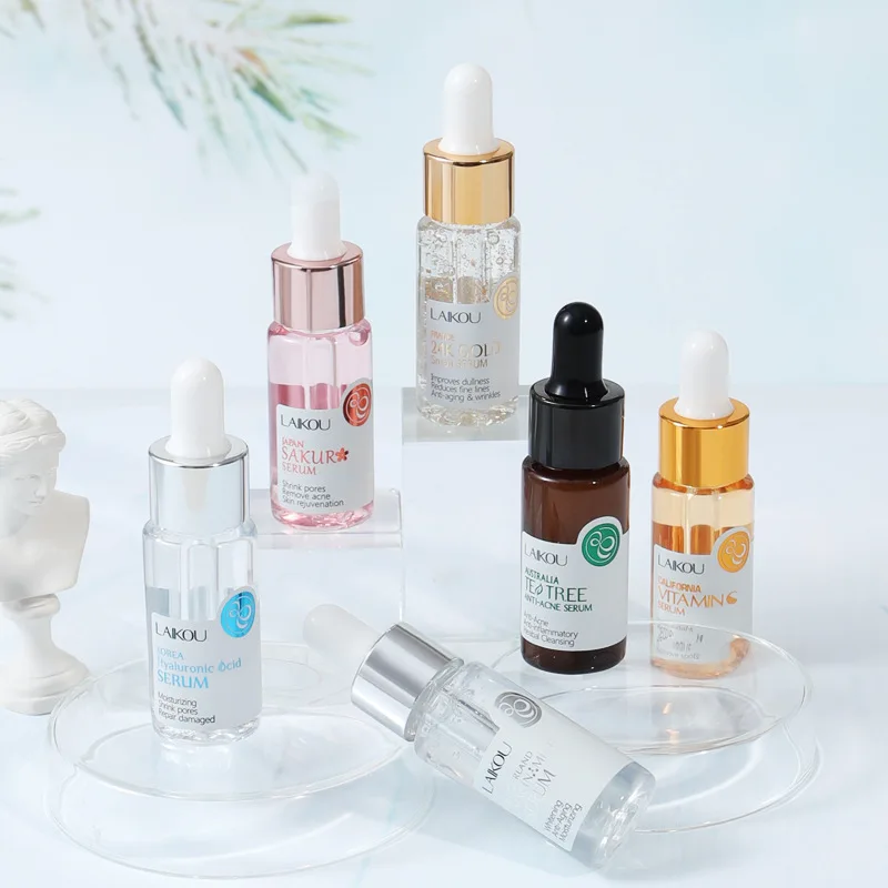 

LAIKOU Essence 24k Snail stock solution Hyaluronic acid Cherry blossoms Face Serum Moisturizing WhiteningNicotinamide Hyaluronic