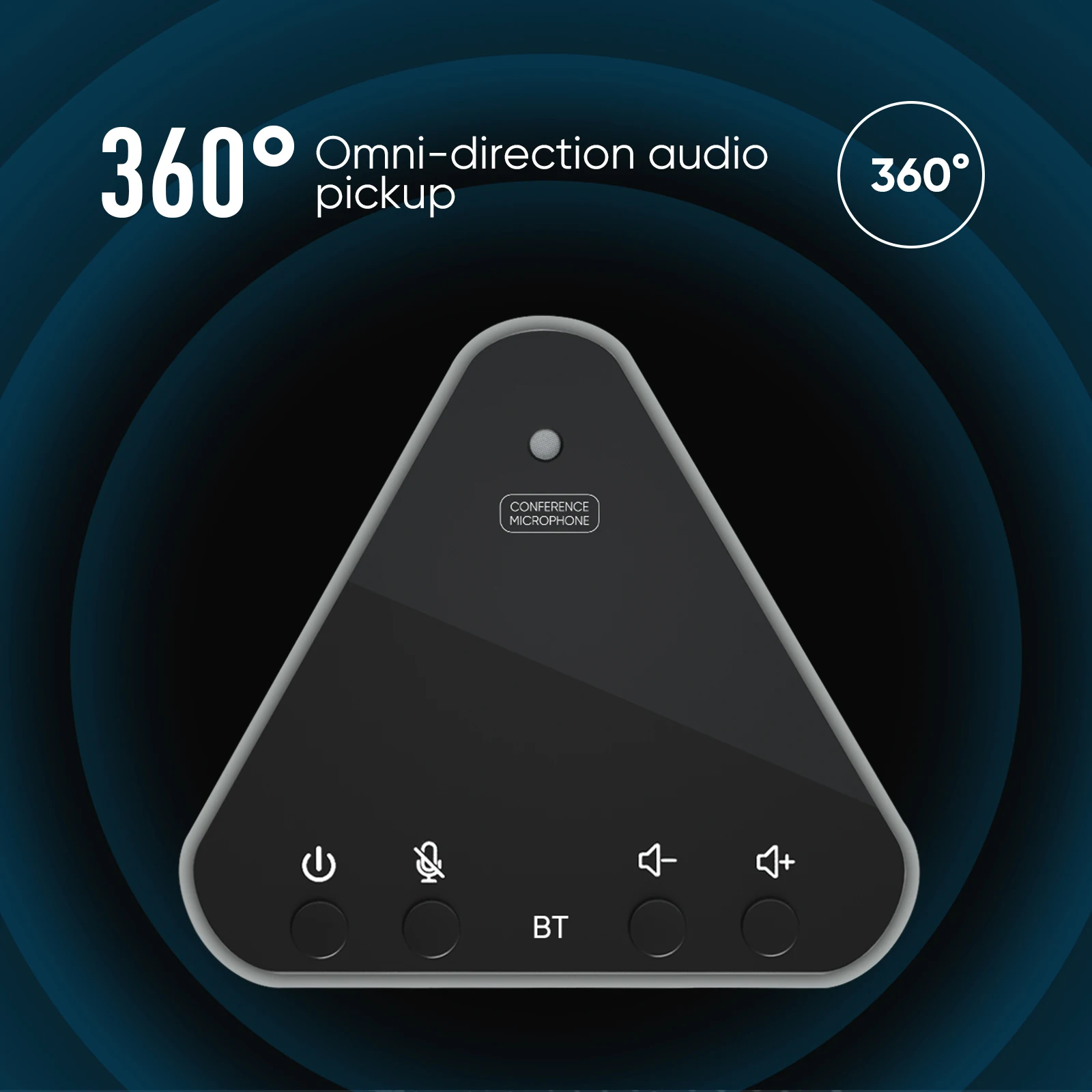 

Настольный USB-динамик для конференц-связи, BT-микрофон, 360 °, всенаправленный конденсаторный микрофон для ПК, ноутбука, видеоконференции