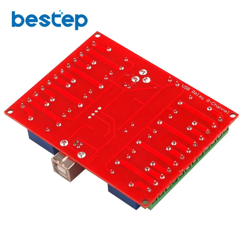 5V 12V 24V 8 Channel Programmable Relay Module USB Computer Control For Smart Home | Электронные компоненты и