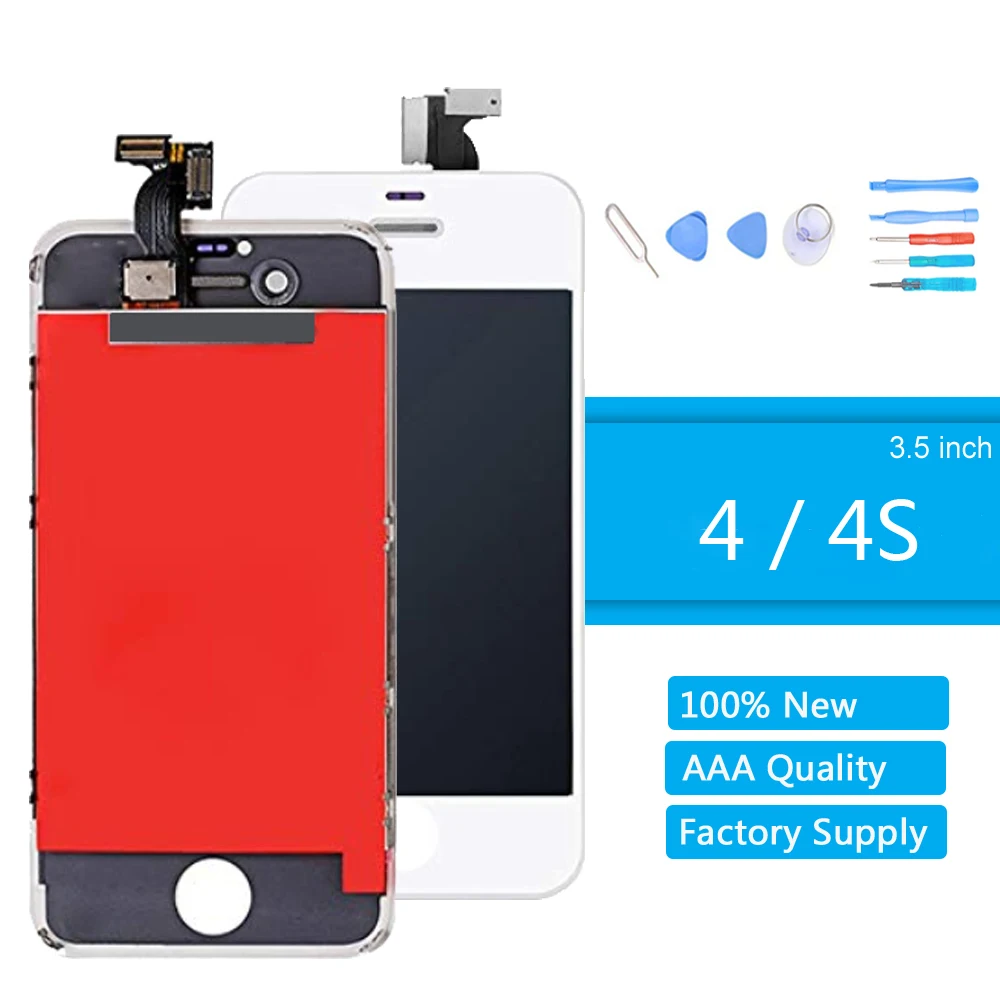 ЖК-дисплей для iPhone 4 4S экран Высокое качество ЖК-дигитайзер сборка замена экрана