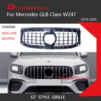 glb gt panameria grill black silver for mercedes benz w247 x247 front bumper racing grille 2019 2020 glb180 glb200 amg line