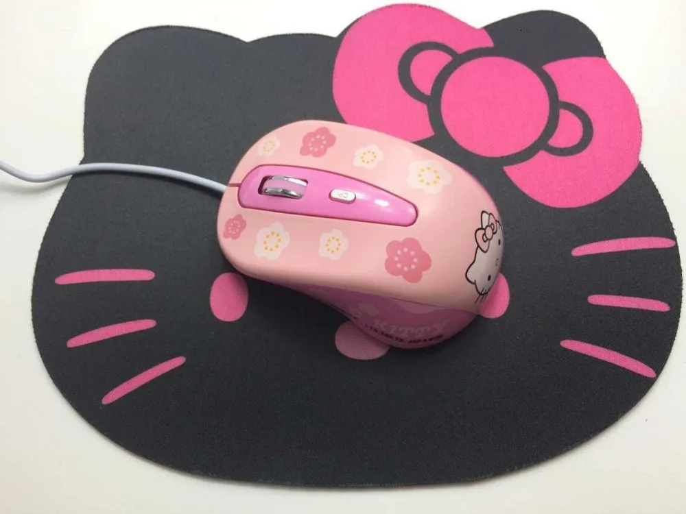 Проводная компьютерная оптическая мышь с мультяшным котенком USB + симпатичный