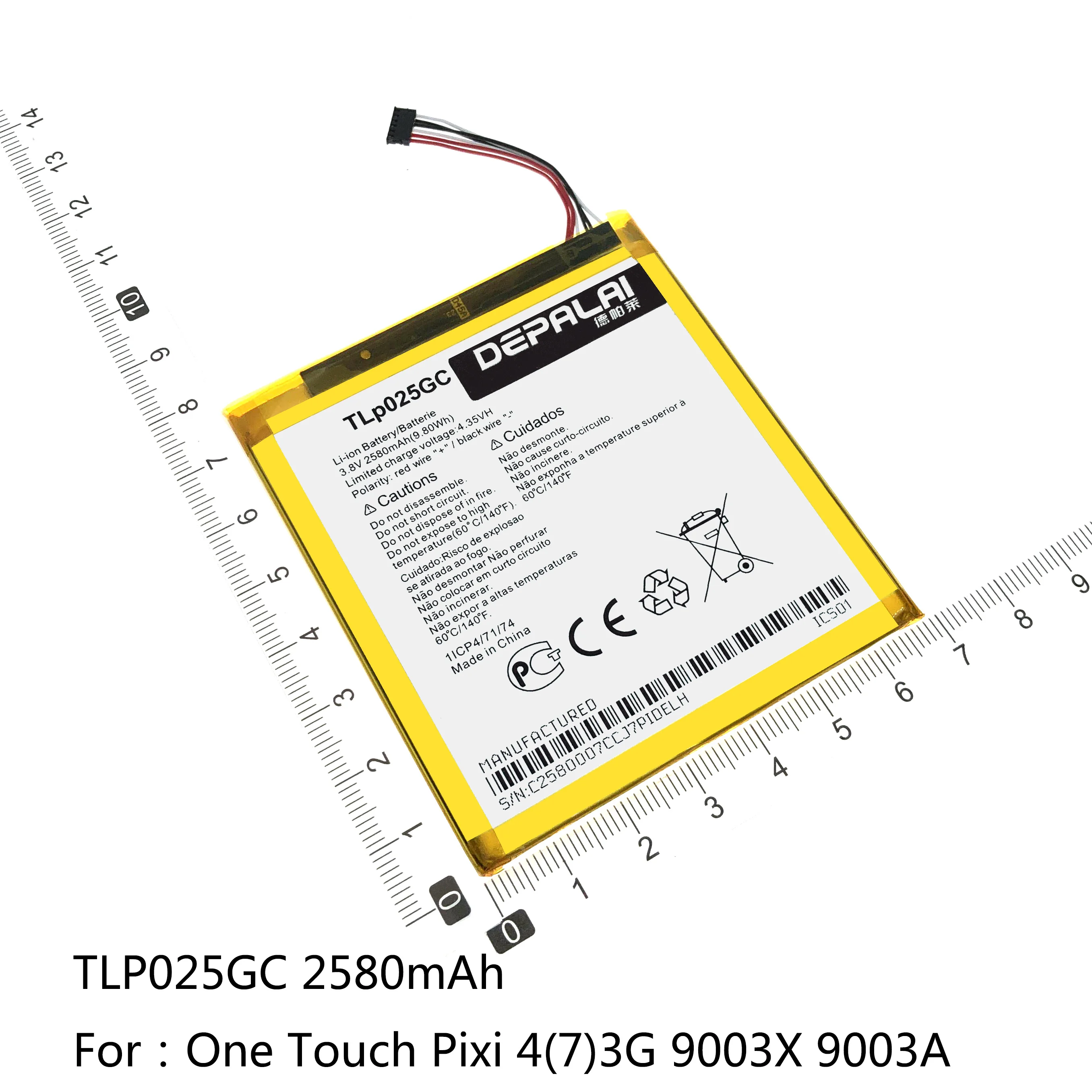 Аккумулятор TLP025GC TLP025DC TLP025A2 для Alcatel One Touch POP C9 Pixi 4 (7) 3G 9003X 9003A 6 0 OT 8050D/9001D Pop 3 (5 5)