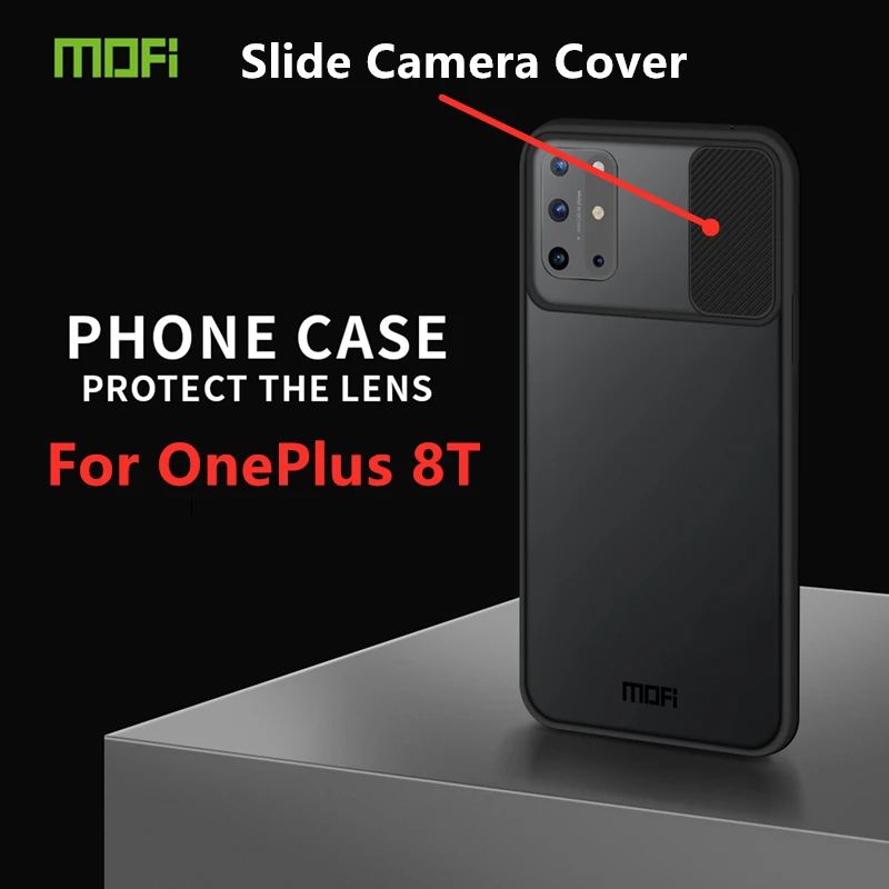 Чехол накладка MOFI для OnePlus 8 T мягкий прозрачный матовый защитный чехол из ТПУ и