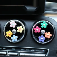 5pcs new daisy flower car air freshener outlet car perfume clip decoration air vent clip auto fragrance car interior accessories