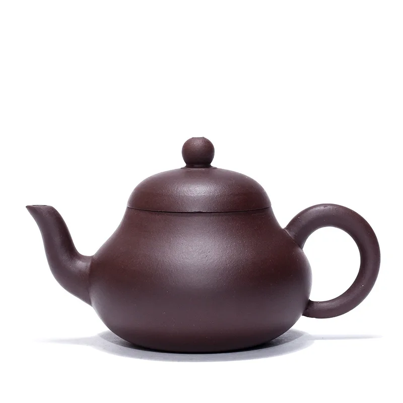 

Hot pear shaped purple clay teapots are all handmade, Yixing local raw material purple clay teapots are mixed batch