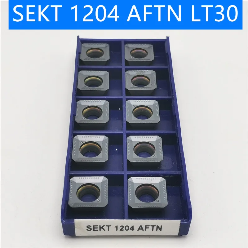 SEKT1204 AFTN LT30 поворотные твердосплавные вставки инструмент токарный фреза режущий инструмент для ЧПУ слот Режущий конец фреза SEKT 1204