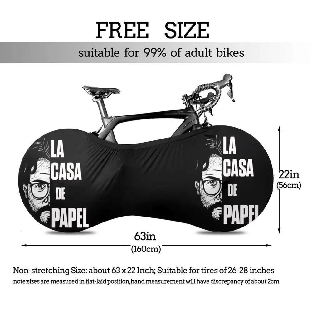 

La Casa De Papel Professor White Design Printed Waterproof Protector MTB Bike Case Rain Cover BIKE Bicycle dust cover MTB Biking
