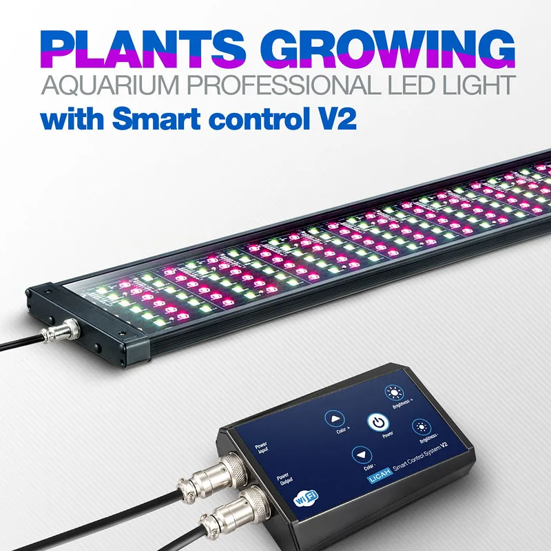 with Timer V2 LICAH свежая вода аквариумное растение светодиодный светильник LDP-900 - Цвет: with Timer V2