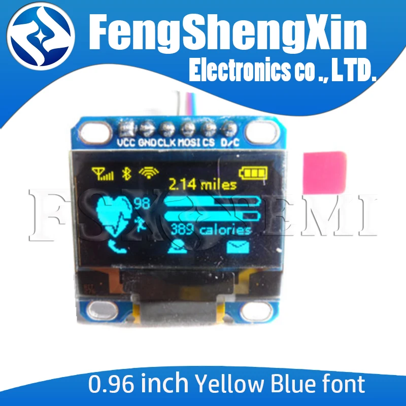 0 96 дюйма 128*64 oled IIC последовательный белый OLED-дисплей модуль 128X64 I2C SSD1306 12864 плата с