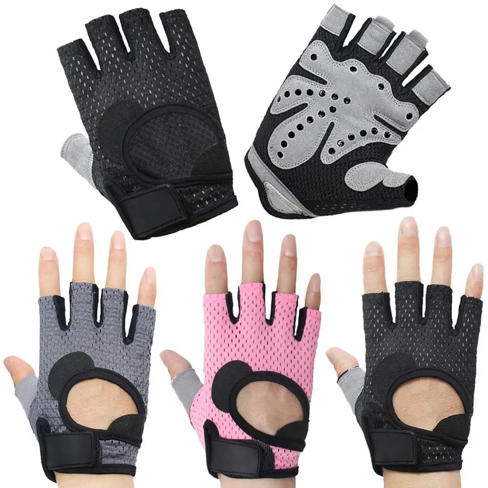 

Unisex Breathable Anti-slip Weight Lifting Yoga Gym Sports Half Finger Gloves