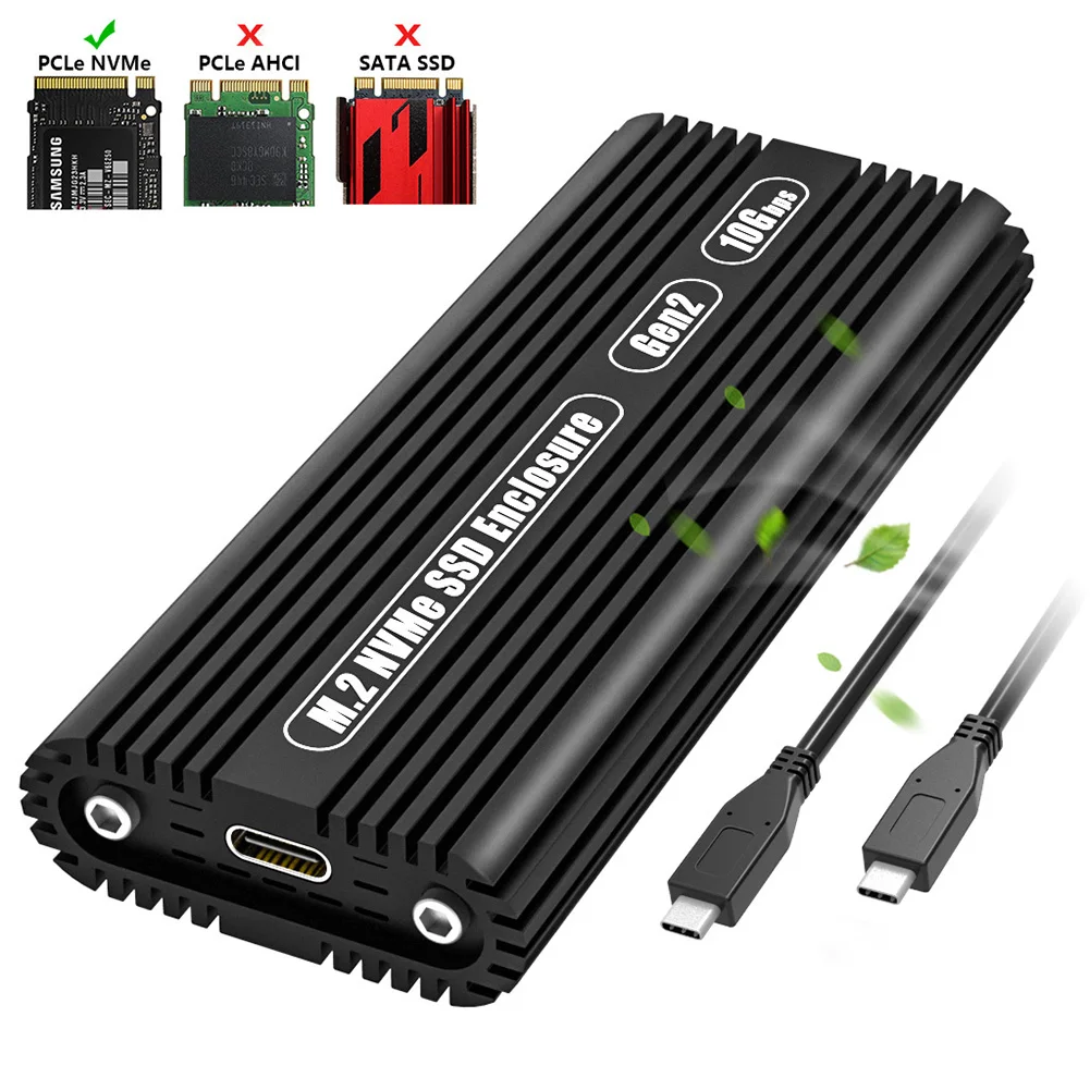 Высокоскоростной охлаждающий Чехол для мобильного жесткого диска USB3.1 Gen2 10 Гбит/с