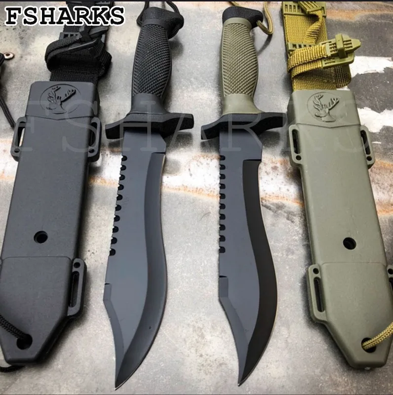 С черным верхом джунгли тактические охотничьи ножи 440 Лезвие G10 ручкой и