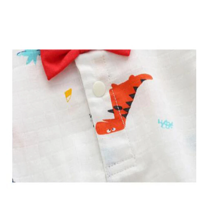 

Baby Rompers Infant Boys Cotton Clothes Baby Boys Rompers New 2021 Summer Baby Boys Dinosaurs Printing Short Sleeve Rompers