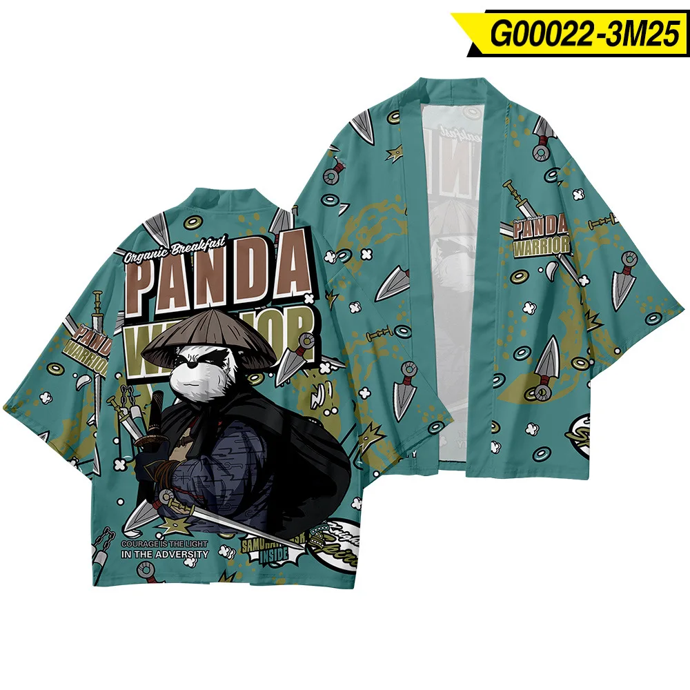 

Summer Japanese Style Clothing Set Samurai Man Kimono Trousers Breathable Kimono Asian Clothes Harajuku Kimono Sets