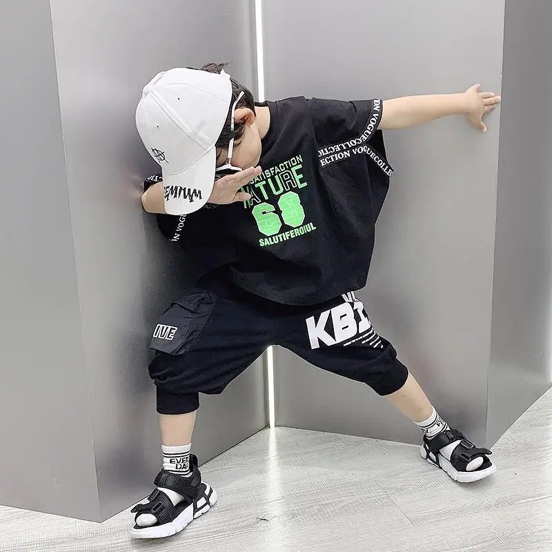 

Baby Summer Clothes 4 6 8 10 12 Yrs Baby Boy Clothes Set Fashion T-shirt Tops+Short Pants Outfits Clothes Children Clothing