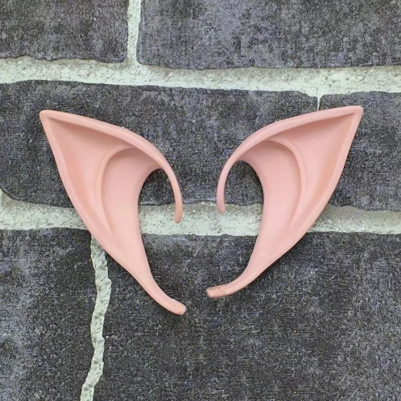 1 пара Хэллоуин Латекс Elf Ears High симулятор мягкая безвредные накладные ушки