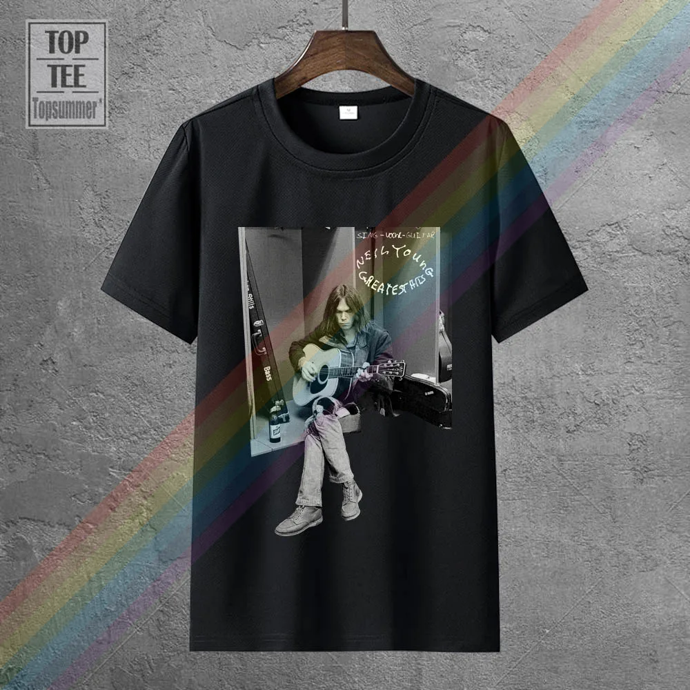 

Neil Young Greatest Hits Men'S T Shirt Black Size S To Xxl Men Short Sleeves T Shirt