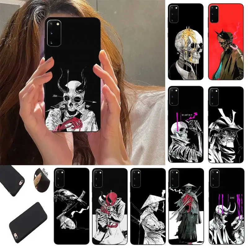 

Skeleton Devil Phone Case Fundas Shell Cover For Samsung S10 S20 Fe Lite S21 S30 ULTRA Plus 5G