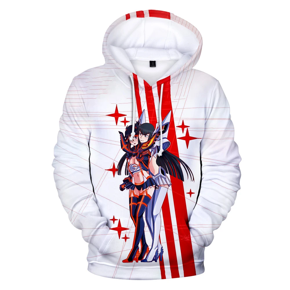 popular 3d hoodie kill la kill hoodies round neck sweatshirt unisex material mnewomen jackets trend style polyester casual free global shipping