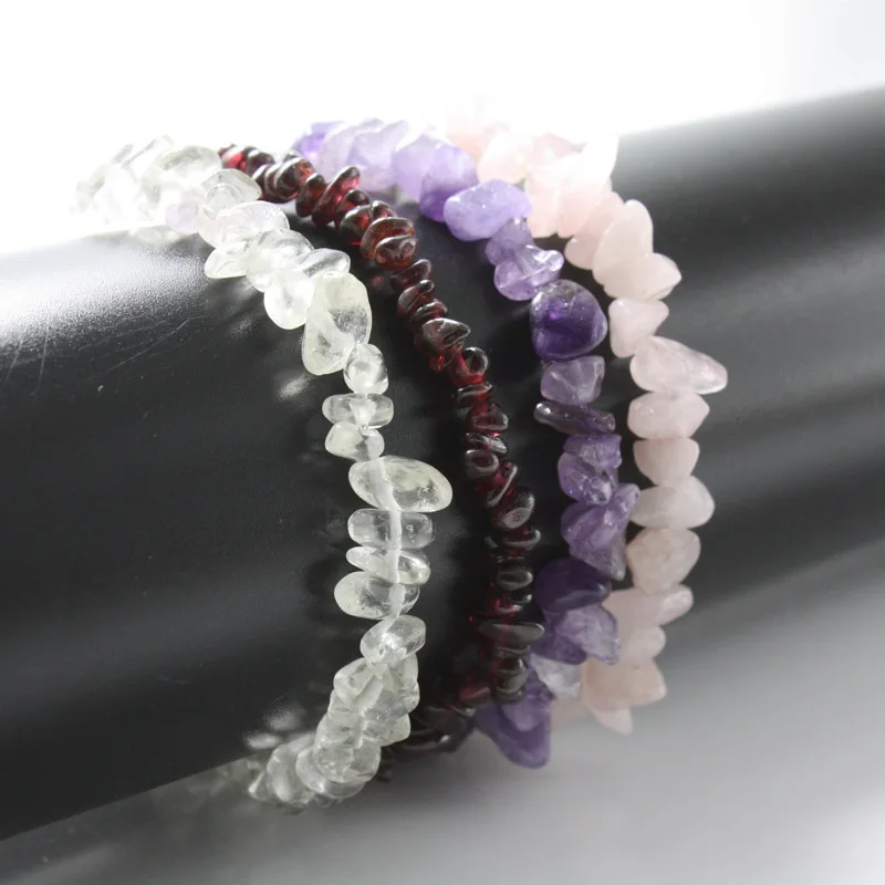 Ручной растягивающийся браслет Осколок кристалла Браслет гранат необычный