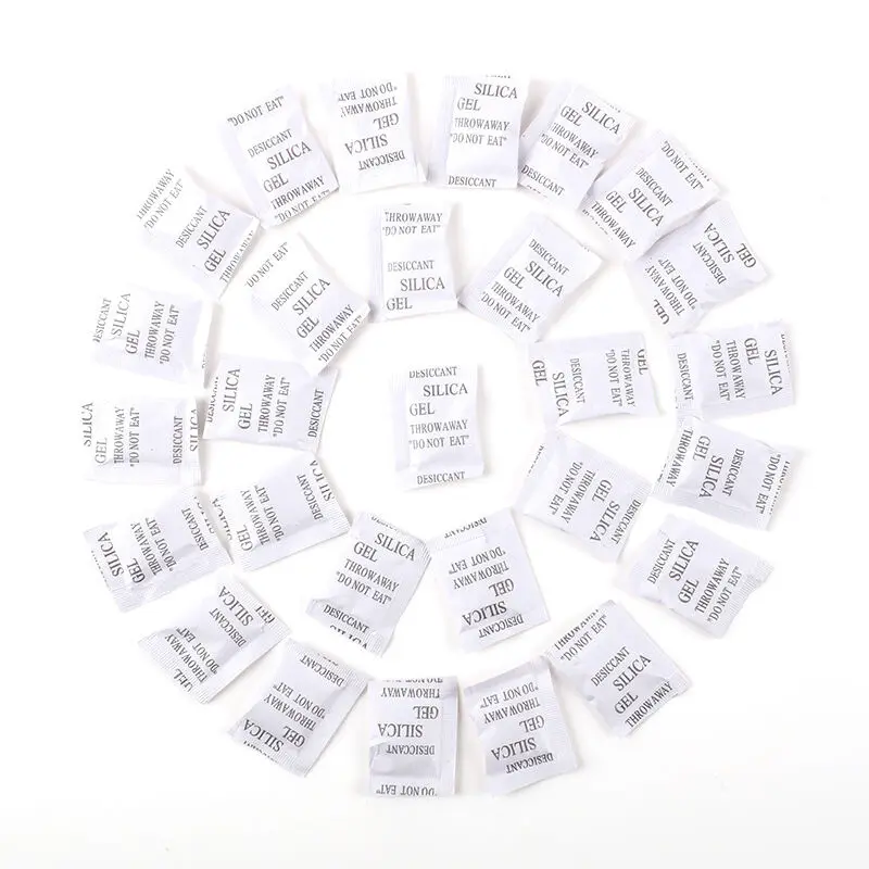 100 Pcs Dry pack 1 Gram 1g Silica Gel Packets Desiccants desiccant Drypack | Дом и сад