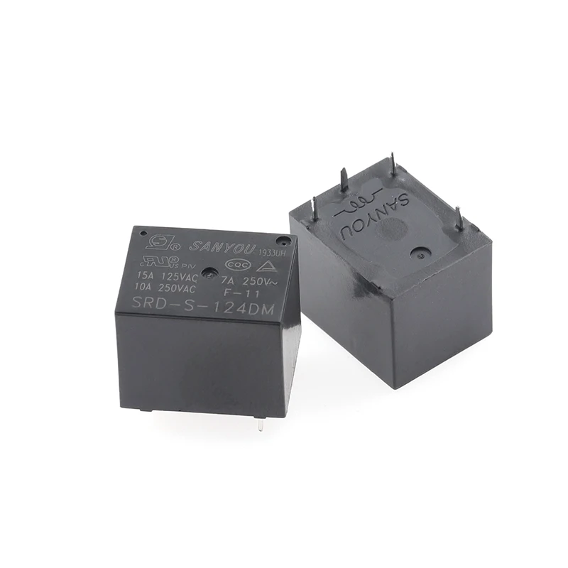 5 шт. Мощность реле SRD S 105D 5VDC 112D 12VDC 124D 24VDC 12A 5PINS DC5V DC12V DC24V В 12 24 постоянного тока|Реле|