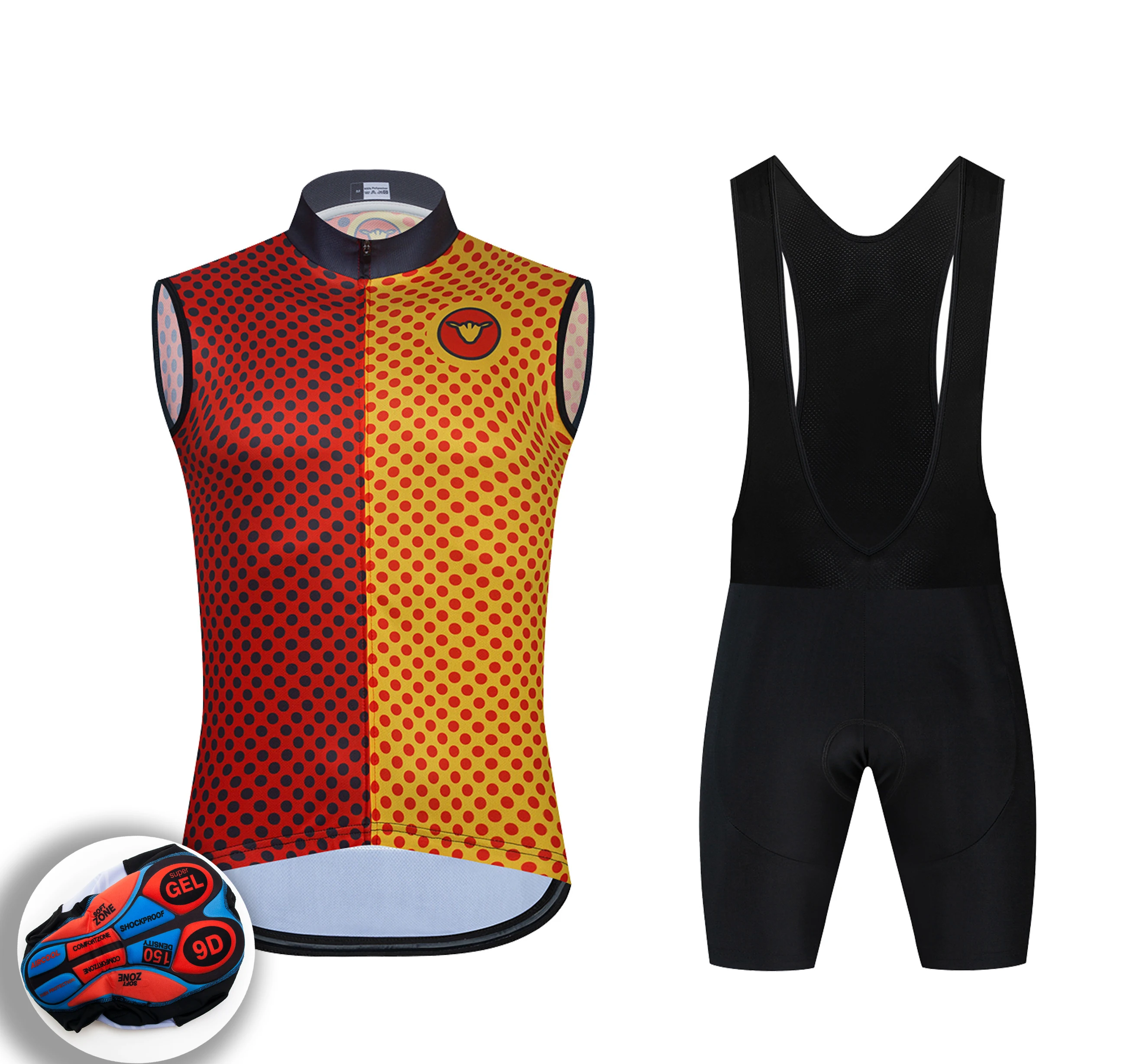 

Велосипедный комплект с шортами, дышащая спортивная одежда с коротким рукавом, защита от УФ излучения, командная спортивная одежда для гоно...