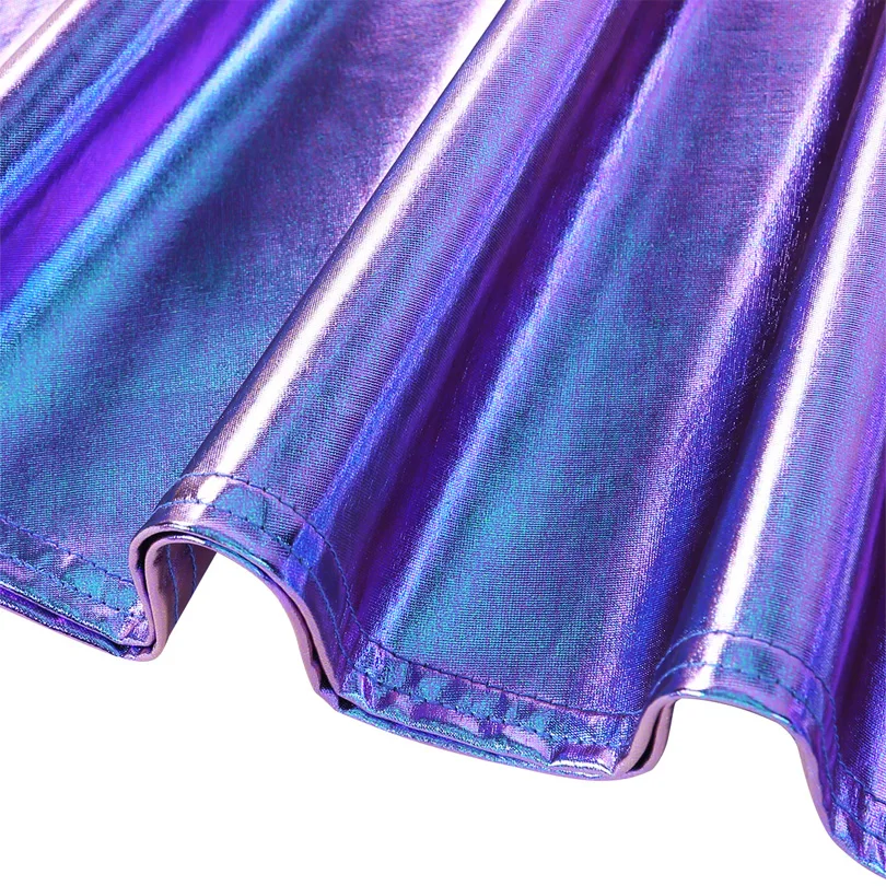 Женские Блестящие Босоножки металлическая голографическая маскарадные костюмы