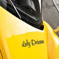 Funny Lady Driven Drive Stick Decal KK Car Sticker Waterproof Reflective Laser Fashion Pvc 125CM X 48CM