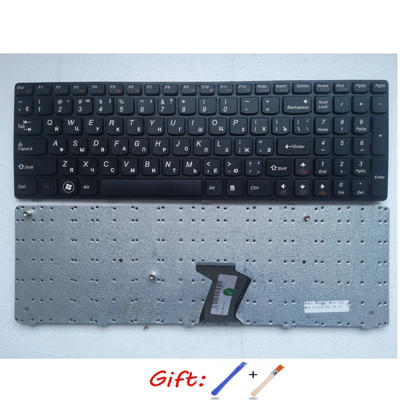 RU черная клавиатура для ноутбука LENOVO B570A B570E B570G B575 B575A B575E B590 B590A B580 Z570 Z575 V570 V570C V575