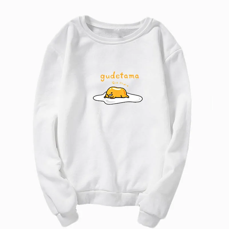 o-Sweatshirt 12 gudetama толстовка с милым принтом Gudetama lazy топ с круглым вырезом и длинным рукавом Толстовка Gudetama - Цвет: o-Sweatshirt 12