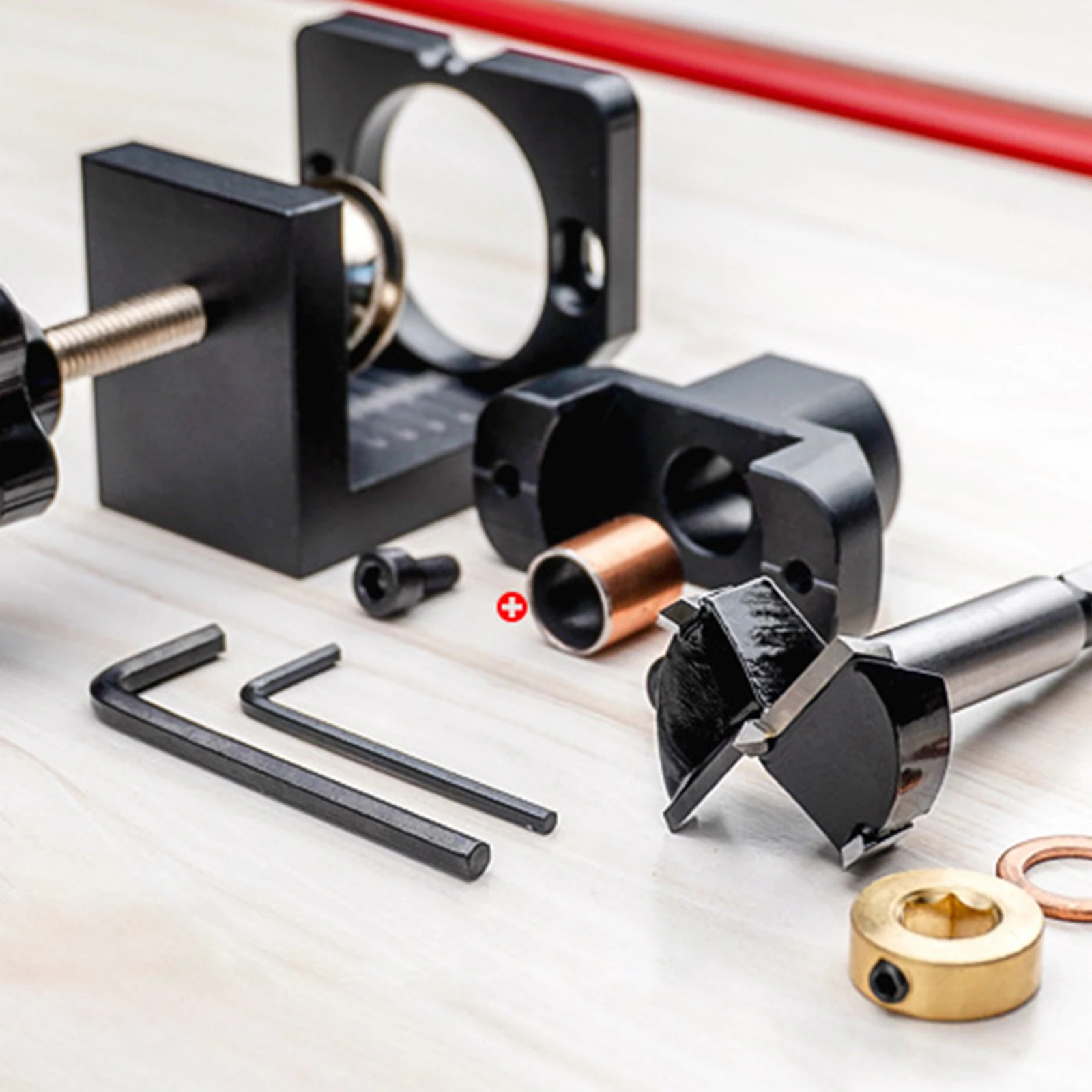 

Hole Locator Punch Locator Cabinet Door Cable Clamp DIY Woodworking Cabinet Door 35mmHinge Jig Rubber Cushion Pipe Clamps