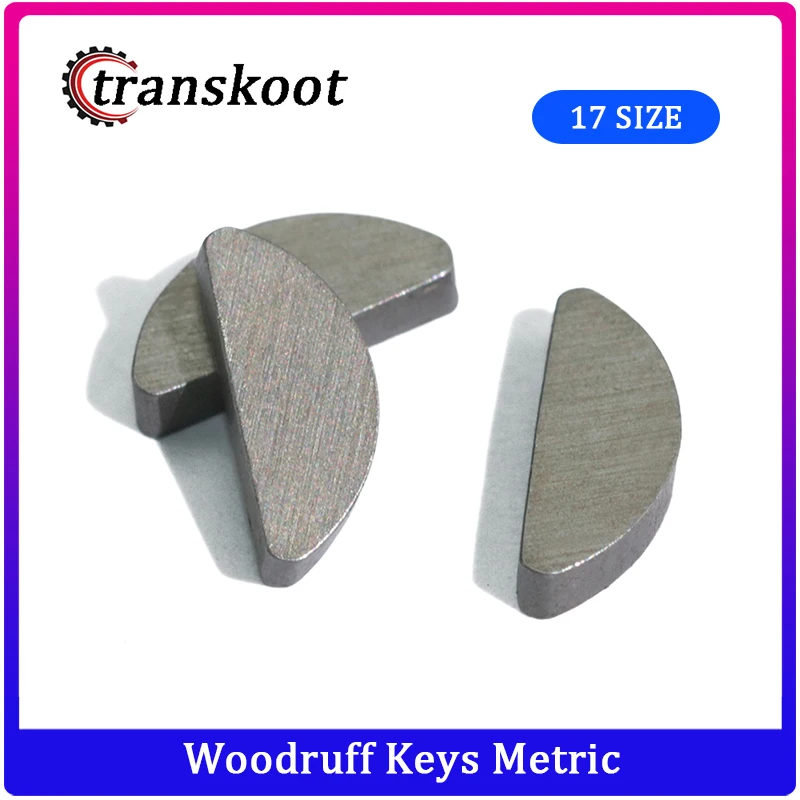 

5pcs 10pcs 20pcs M2 to M10 Carbon Steel Woodruff Keys Metal Semicircle Bond Key Different Size Fasteners for Mechanical Industry