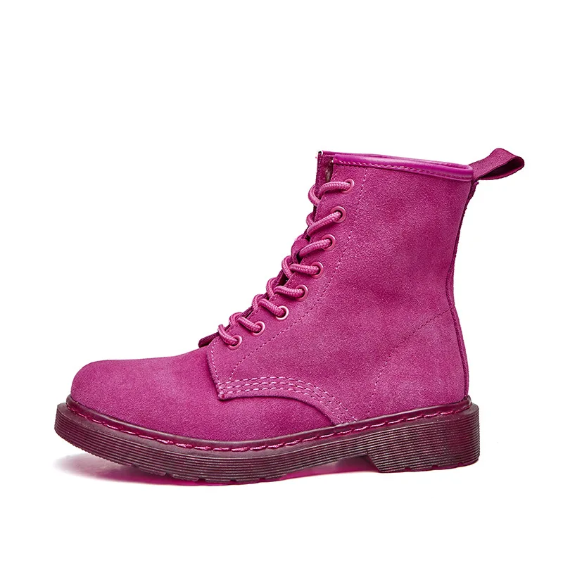 Женские ботинки Ботинки Martin из натуральной кожи для женщин повседневная обувь Dr.