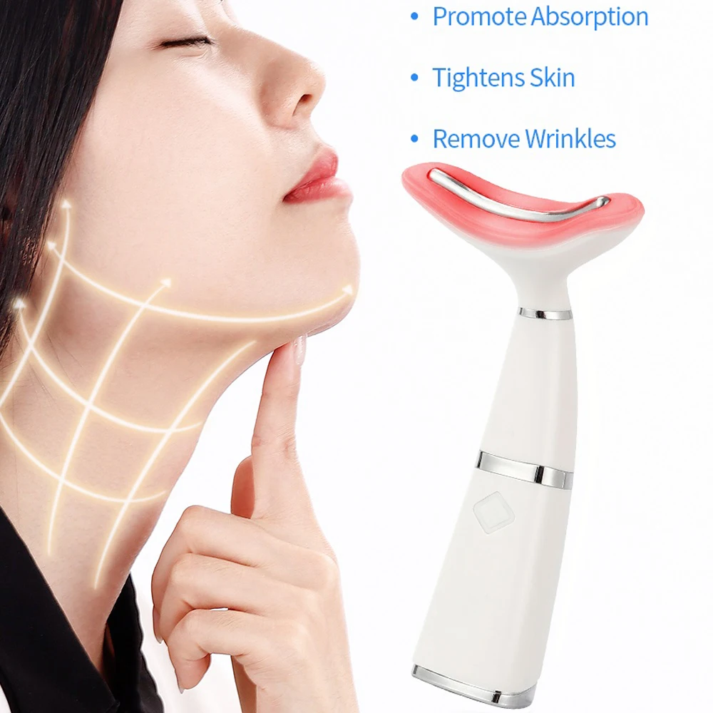 

Facial Massager LED Photon Facial Lifting Tightening Neck Massager Reduce Wrinkles Skin Tightening Slimming Anti-Wrinkle Device