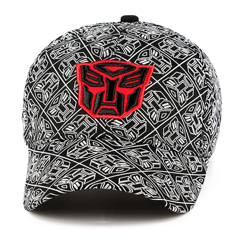 

2021 New Popular Loved by children baseball cap embroidered Cotton cartoon transformers cap spring sun shading boy's cap
